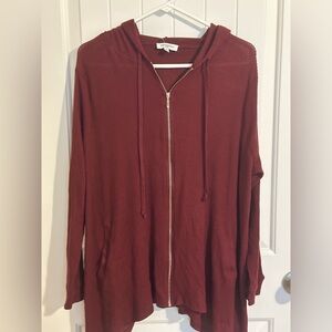 Zip up hoodie with pockets 2X NWT